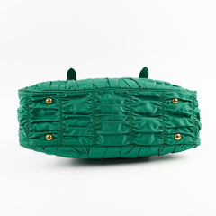 Prada Tessuto Gaufre Larice Tote Green