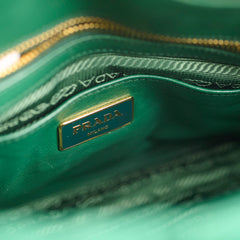 Prada Tessuto Gaufre Larice Tote Green