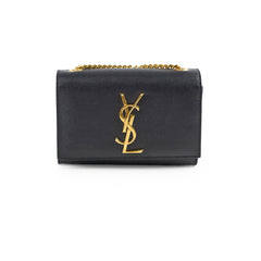 Saint Laurent Kate Small Black Grain