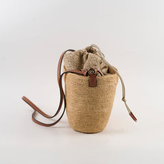 Loewe Pochette Mini Raffia Crossbody