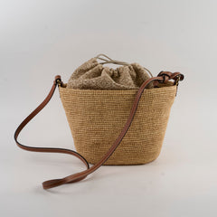 Loewe Pochette Mini Raffia Crossbody