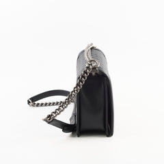 Chanel Caviar New Medium Boy Bag Black Micorchip