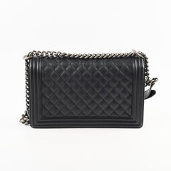 Chanel Caviar New Medium Boy Bag Black Micorchip