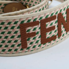 Fendi Canvas Strap Pink/Green