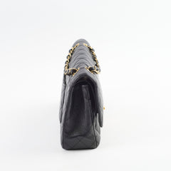 Chanel Medium/Large Caviar Classic Double Flap GHW Black