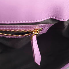 Fendi FF Baguette Purple Lambskin Leather Medium