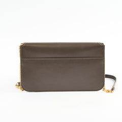Saint Laurent Phone Case with Chain Olive