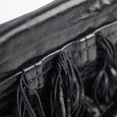 Prada Fringe Tassel Shoulder Bag Black