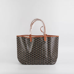 Goyard St Louis PM Black and Tan Shoulder Bag