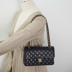 Chanel Classic Flap Small Rose Gold - Microchipped