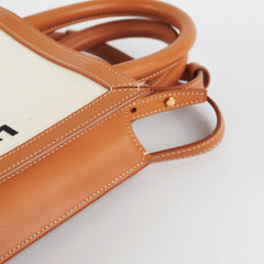 ITEM 13 - Celine Mini Vertical Cabas Canvas Logo Tote