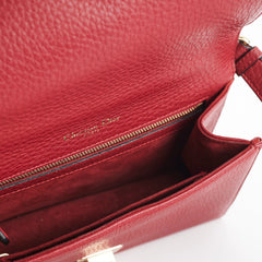 Christian Dior Small Diorama Burgundy Crossbody Bag