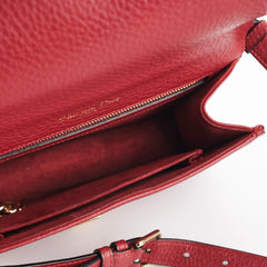 Christian Dior Small Diorama Burgundy Crossbody Bag
