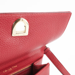 Christian Dior Small Diorama Burgundy Crossbody Bag