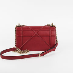 Christian Dior Small Diorama Burgundy Crossbody Bag
