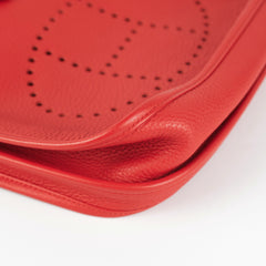 Hermes Evelyne 29 Togo Red A Stamp