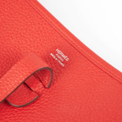 Hermes Evelyne 29 Togo Red A Stamp