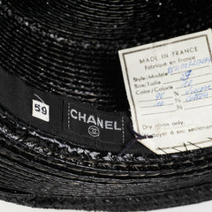 Chanel Black Vintage Hat