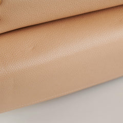 Chanel Classic Double Flap Jumbo Beige Caviar Bag