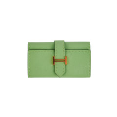 Hermes Vert Criquet Bearn 4 Ring Key Holder