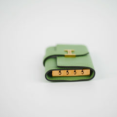 Hermes Vert Criquet Bearn 4 Ring Key Holder