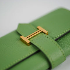 Hermes Vert Criquet Bearn 4 Ring Key Holder