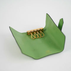 Hermes Vert Criquet Bearn 4 Ring Key Holder
