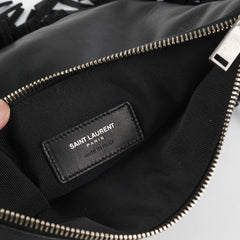 Saint Laurent Fringe Wristlet Pouch Black