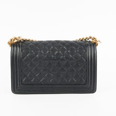 Chanel Caviar Old Medium Boy Black