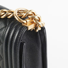 Chanel Caviar Old Medium Boy Black