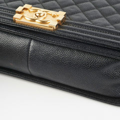 Chanel Caviar Old Medium Boy Black