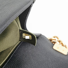 Chanel Caviar Old Medium Boy Black