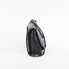 Saint Laurent Niki Baby Croc Embossed Shoulder Bag