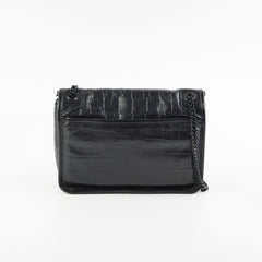Saint Laurent Niki Baby Croc Embossed Shoulder Bag