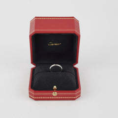 Cartier C De Cartier Size 49 Platinum One Diamond Ring