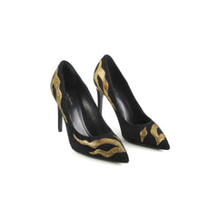 Louis Vuitton Black/Gold Heels Size 37