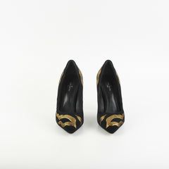 Louis Vuitton Black/Gold Heels Size 37