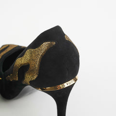Louis Vuitton Black/Gold Heels Size 37