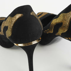Louis Vuitton Black/Gold Heels Size 37