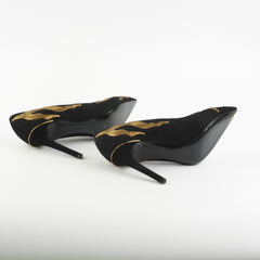 Louis Vuitton Black/Gold Heels Size 37