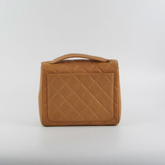 Chanel Vintage Square Caviar Beige Bag