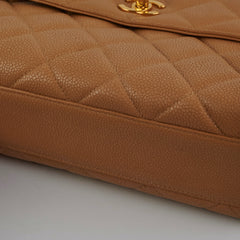 Chanel Vintage Square Caviar Beige Bag