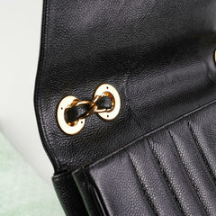 ITEM 33 - Chanel Vintage Caviar Jumbo Black