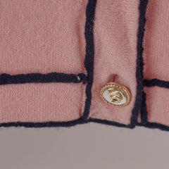 Chanel Pink Cashmere Cardigan Size EURO 38/ AU 10