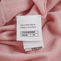Chanel Pink Cashmere Cardigan Size EURO 38/ AU 10