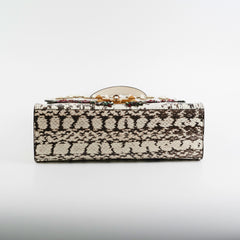 Gucci Snakeskin Embroidered Medium Osiride Top Handle White