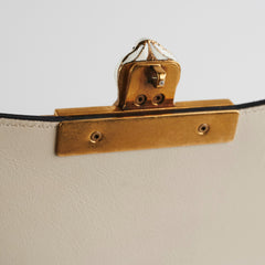 Gucci Snakeskin Embroidered Medium Osiride Top Handle White