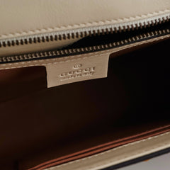 Gucci Snakeskin Embroidered Medium Osiride Top Handle White