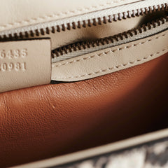 Gucci Snakeskin Embroidered Medium Osiride Top Handle White