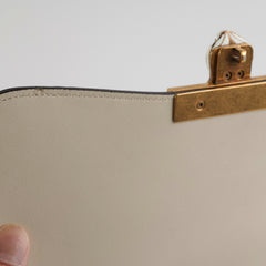 Gucci Snakeskin Embroidered Medium Osiride Top Handle White